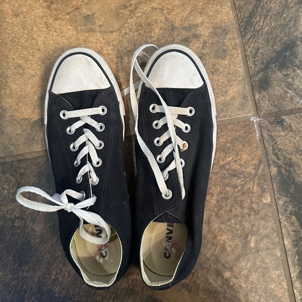 Converse Black and Purple Sneakers